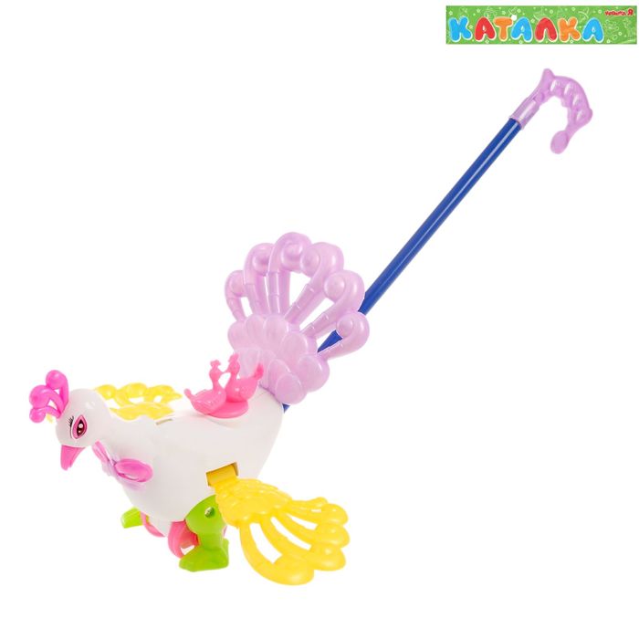 Каталка на палке «Павлин», МИКС