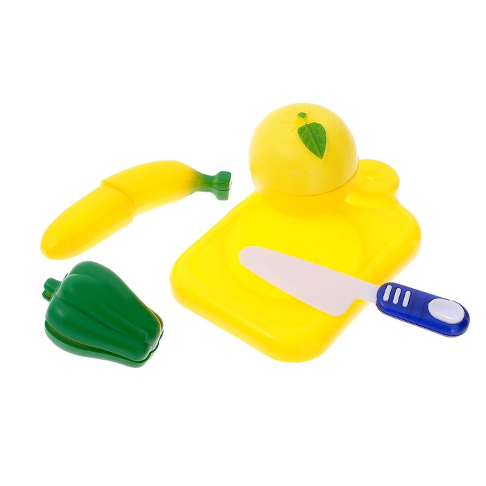 Набор продуктов для нарезки на липучках "Овощи/Фрукты", МИКС