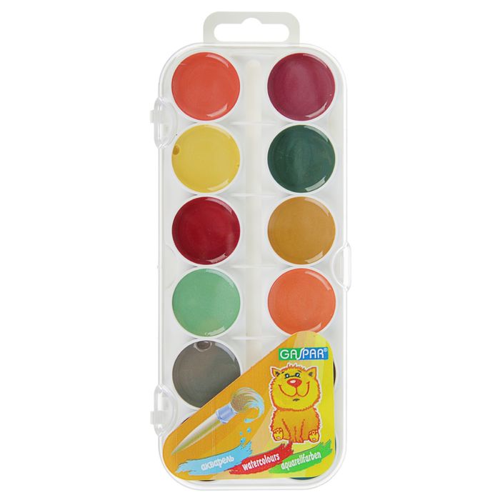 Акварель карамельная GASPAR, 24 цвета, в пластиковой коробке, без кисти
