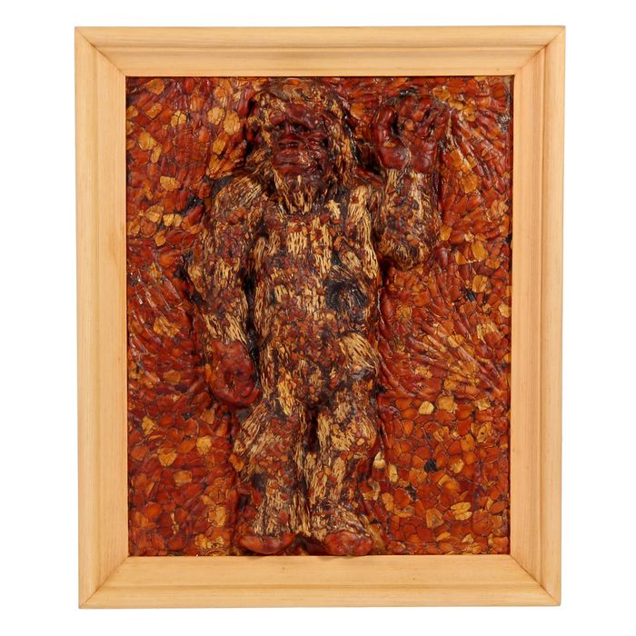 Мини панно из кедропласта "Йети" 23х28 см