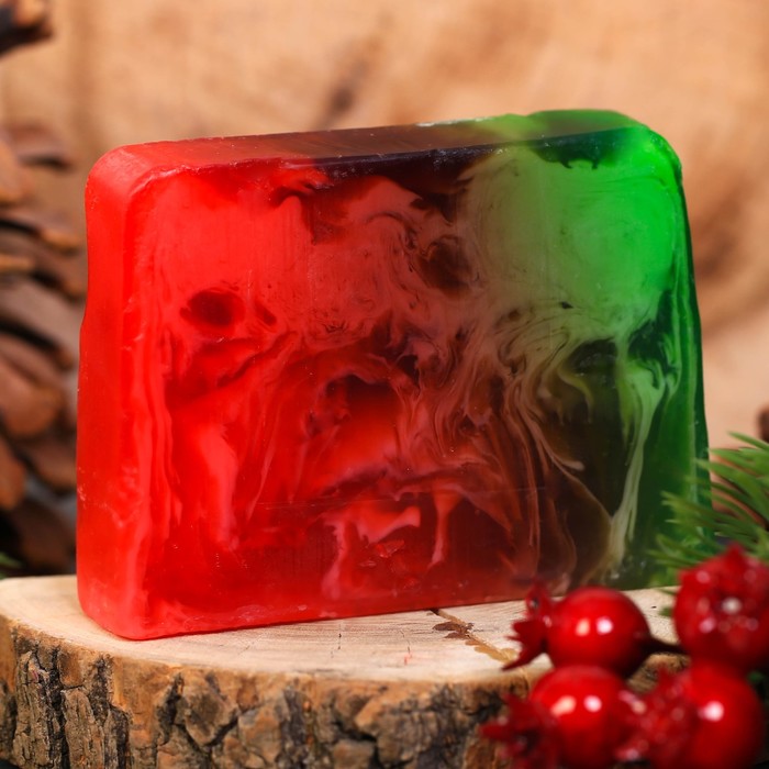 Косметическое мыло "Найди своё счастье в Новом году!", яблоневый сад