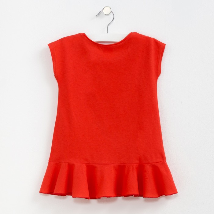 Туника KAFTAN "Пони", рост 110-116 (32), 5-6 лет, цвет алый