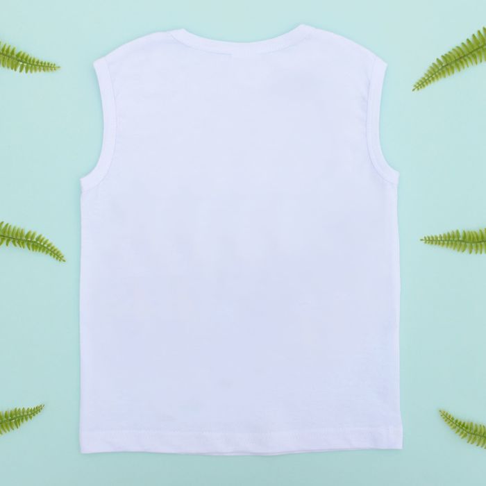 Футболка без рукавов KAFTAN "Путешествие", рост 98-104 см (30), 3-4 года, цвет белый