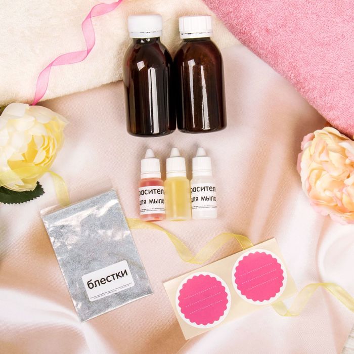 Набор для создания геля для душа с блёстками "Цитрусовый фреш"