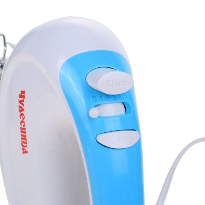 Миксер "Чудесница" MP-1753, 175 Вт, 5 скоростей, режим ТУРБО, 4 насадки