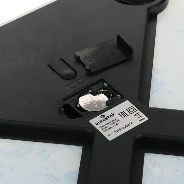 Весы напольные EuroStek ЕВS-2601, электронные, до 180 кг, LCD-дисплей