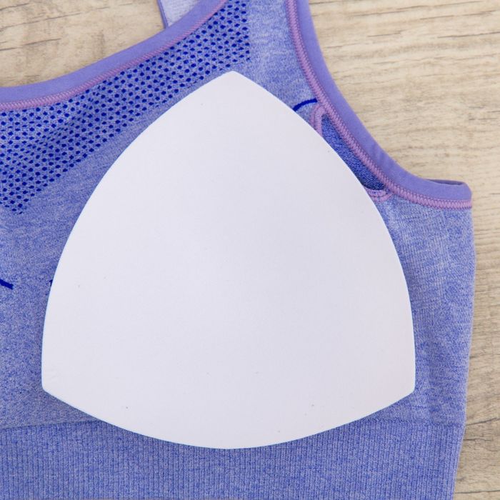 Топ женский спортивный 11140 цвет синий меланж, р-р 44-46 (M)