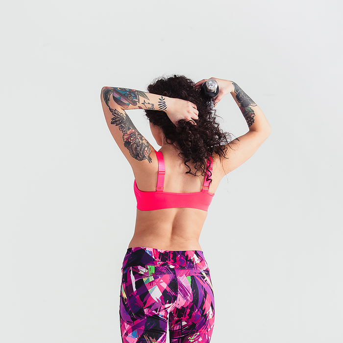 Топ женский спортивный 31732 цвет коралловый, р-р 40-42 (S)