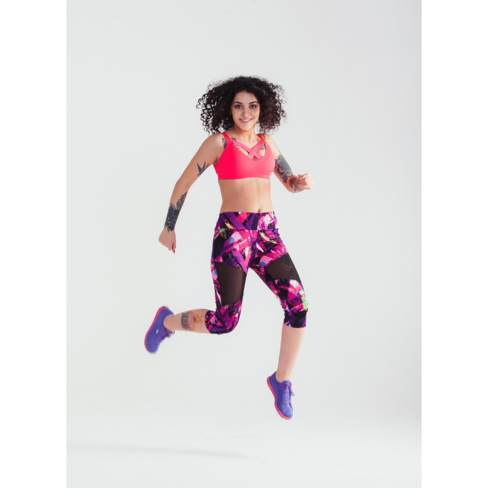 Топ женский спортивный 31732 цвет коралловый, р-р 40-42 (S)