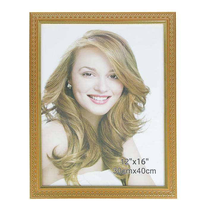 Фоторамка пластик формат 30х40 см "Золотой цветник" 44х34 см