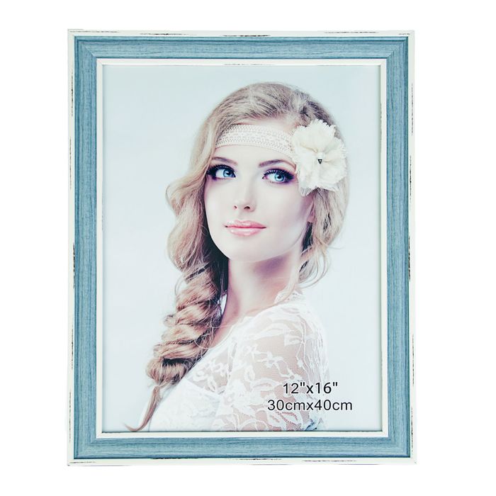 Фоторамка пластик формат 30х40 см "Джинса с белыми вставками" 45,5х35,5 см