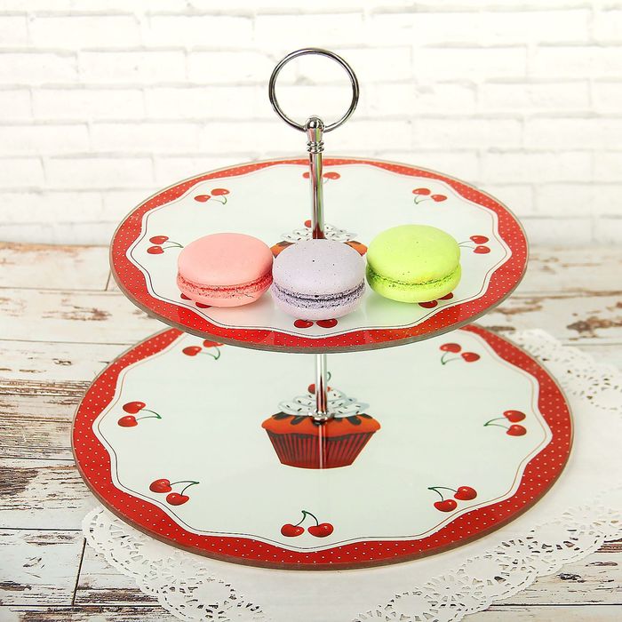 Блюдо 2х ярусное "Тортик"