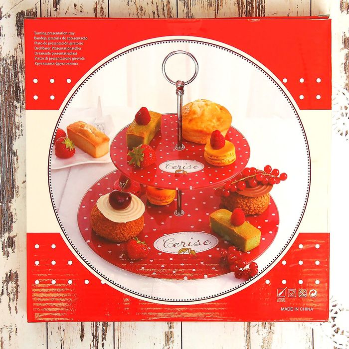 Блюдо 2х ярусное "Тортик"