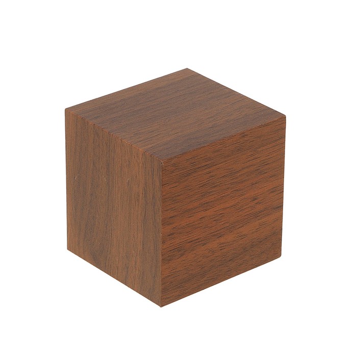 Часы-будильник настольные электронные, куб, цвет венге, цифры зелёные, от USB, 6,5 х 6,5 х 6,5 см