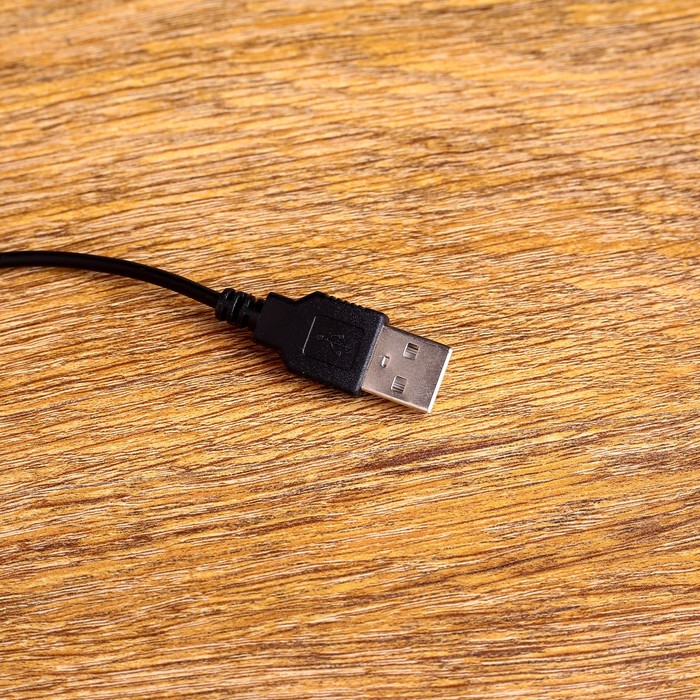 Часы-будильник настольные электронные прямоугольные, цвет орех, цифры красные, от USB, 10 х 4,5 х 6,5 см