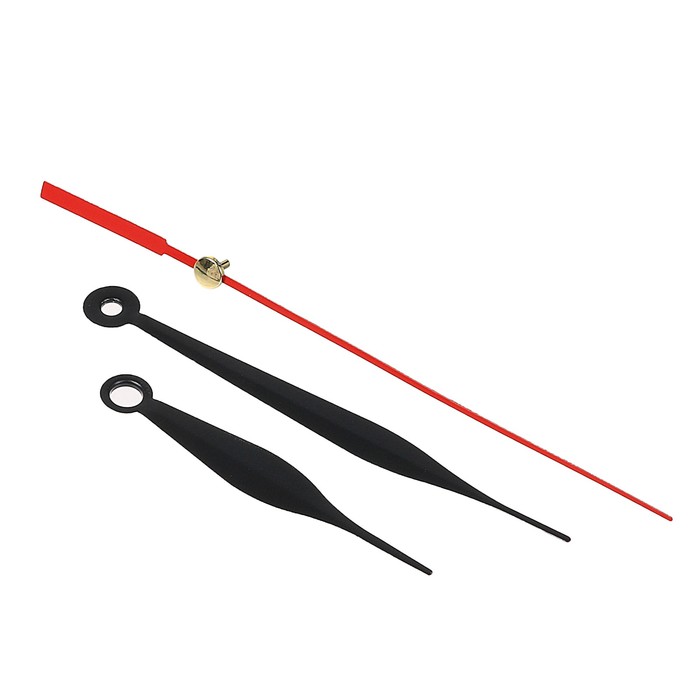 Комплект из 3-х стрелок для часов черные 63/93 (1014) (фасовка 100 наборов)