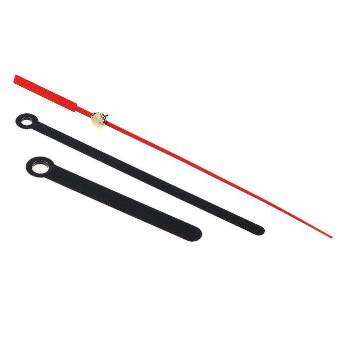 Комплект из 3-х стрелок для часов черные 62/95 (1023) (фасовка 100 наборов)