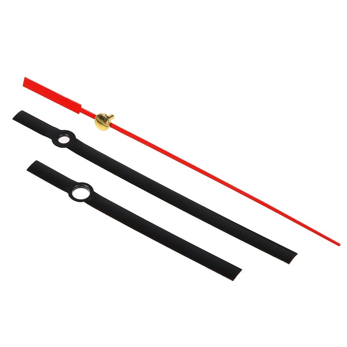 Комплект из 3-х стрелок для часов черные 59/89 (1068) (фасовка 100 наборов)