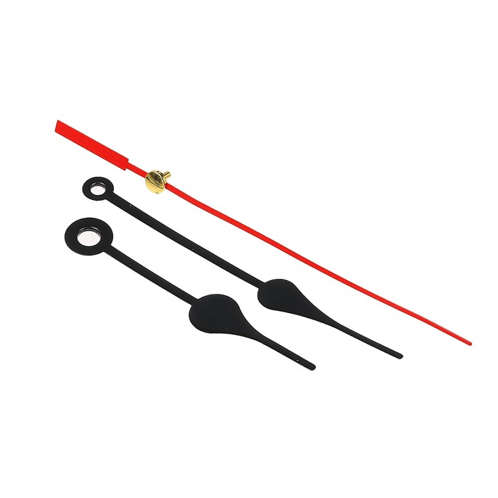 Комплект из 3-х стрелок для часов черные 69/92 (1076) (фасовка 100 наборов)