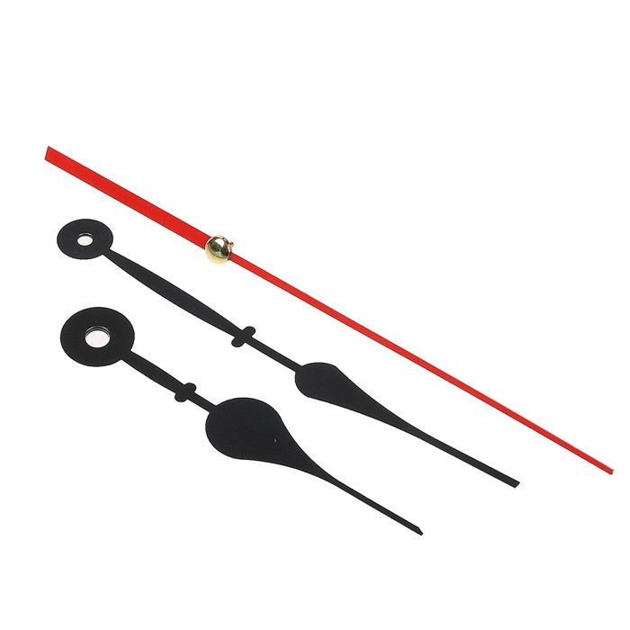 Комплект из 3-х стрелок для часов черные 92/126 (1086) (фасовка 100 наборов)