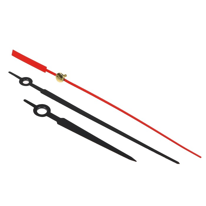 Комплект из 3-х стрелок для часов черные 65/108 (2046) (фасовка 100 наборов)