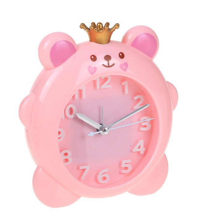 Будильник детский "Животные", d=11.5см, микс