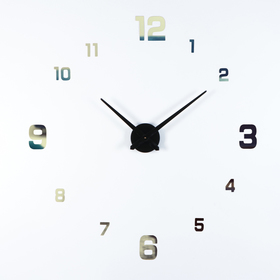 Часы-наклейка DIY "Паоли", золотые, 120 см (+ механизм)
