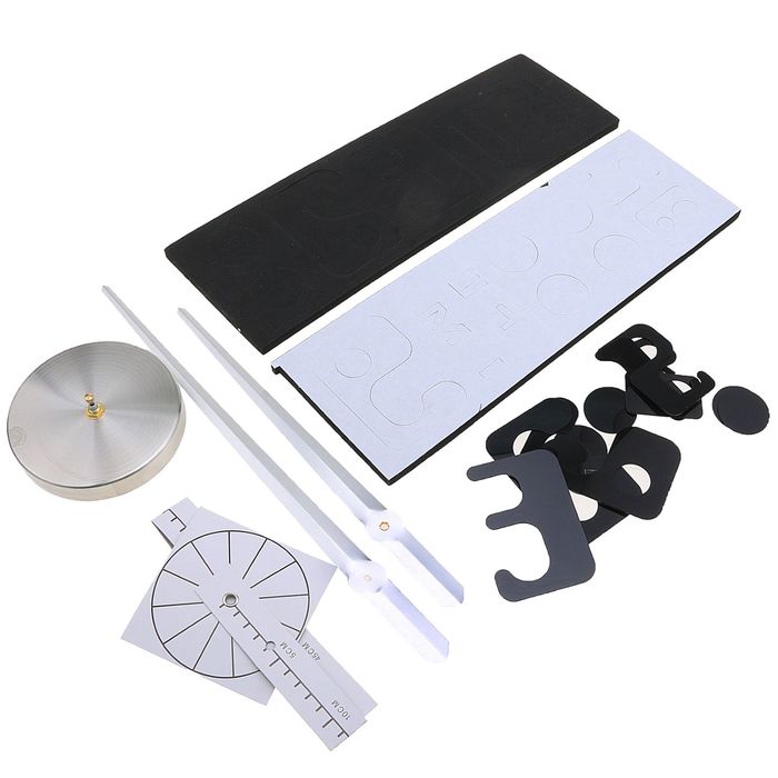 Часы-наклейка DIY "Объём модерн", чёрные цифры, с точками, 120см