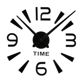 Часы-наклейка DIY "Кавалье", чёрные,(+ механизм) 120 см
