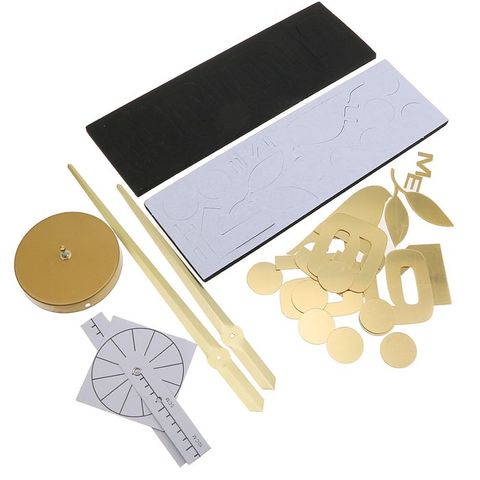 Часы-наклейка DIY "Птичка", золотые, 120см