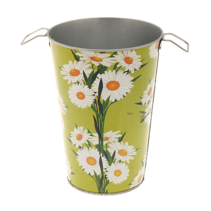 Вазон 7 л, с рисунком, высота 29 см