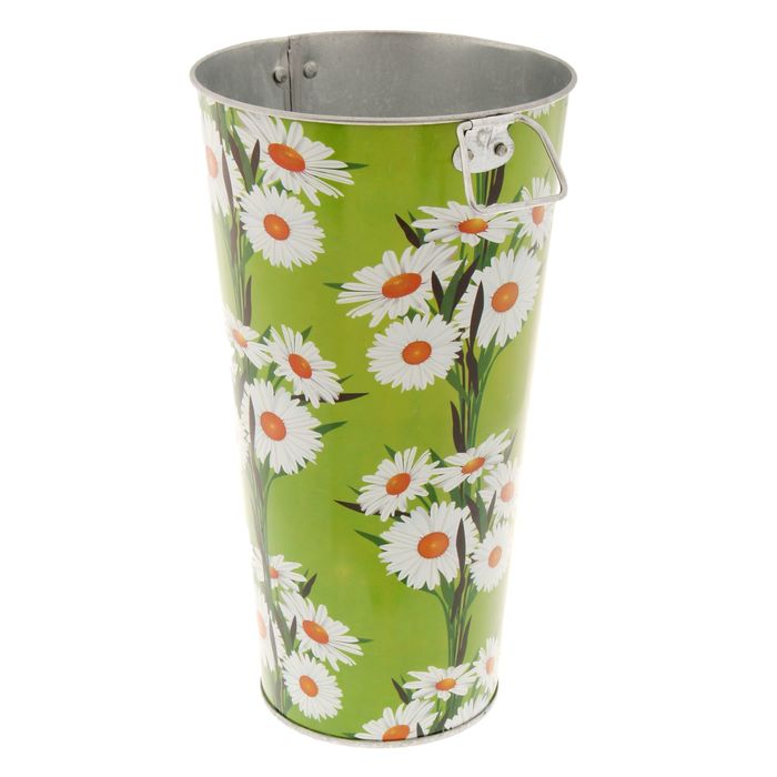 Вазон 9 л, с рисунком, высота 39см