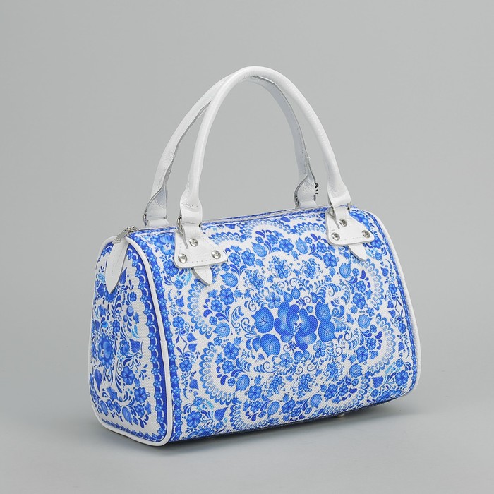 Сумка женская на молнии, 1 отдел, цвет синий