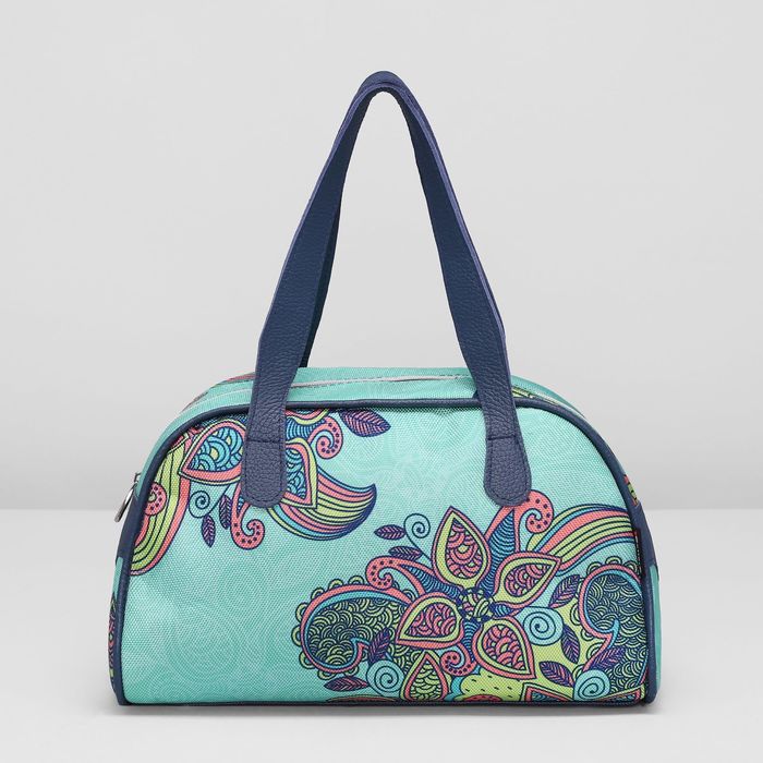 Сумка женская на молнии, 1 отдел, цвет бирюзовый