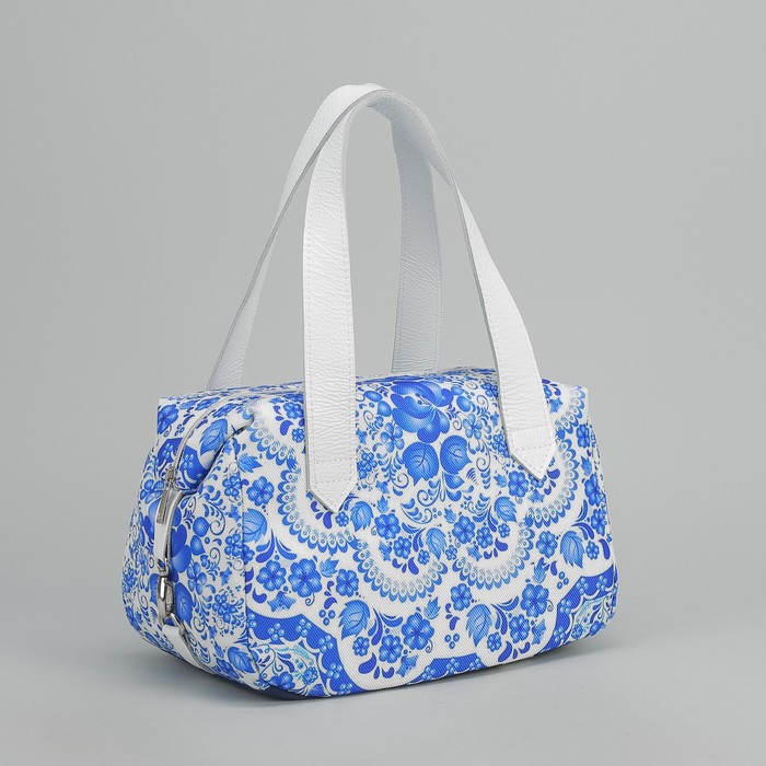 Сумка женская на молнии, 1 отдел, цвет синий