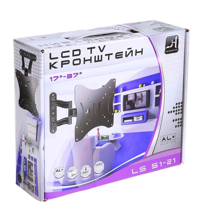 Кронштейн Trone LS 51-21, наклонно-поворотный с вращением, 17-37"