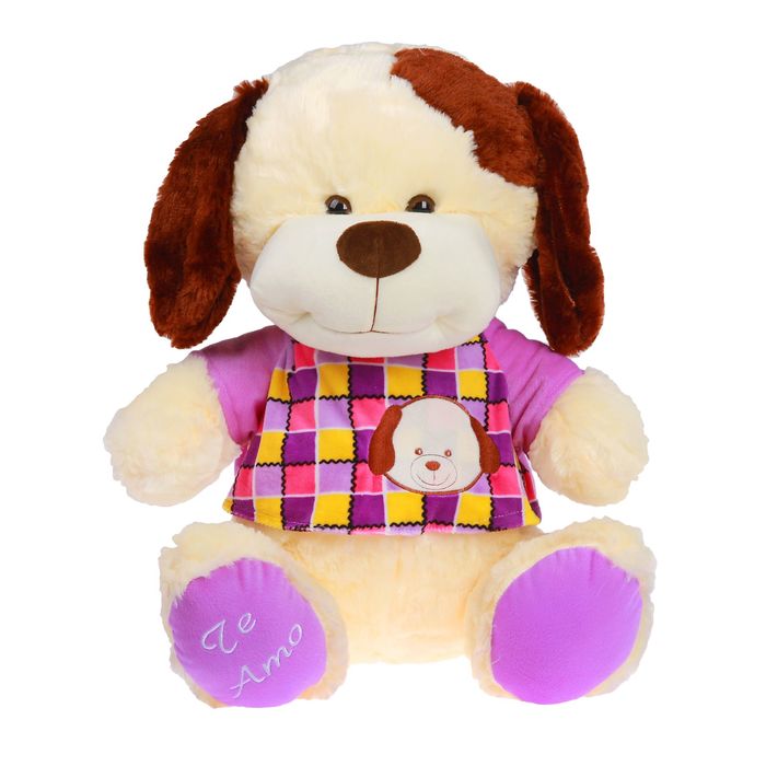 Мягкая игрушка "Собака в цветной кофте №1", 44 см, МИКС