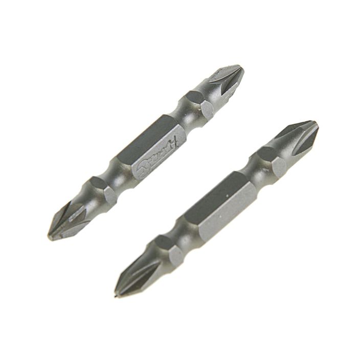 Набор насадок-бит HARDAX, двухсторонних 1/4", сталь S2, 2 предмета