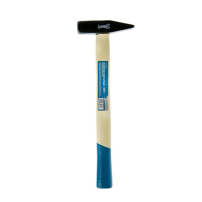 Молоток слесарный Hardax, деревянная рукоятка, 300 г