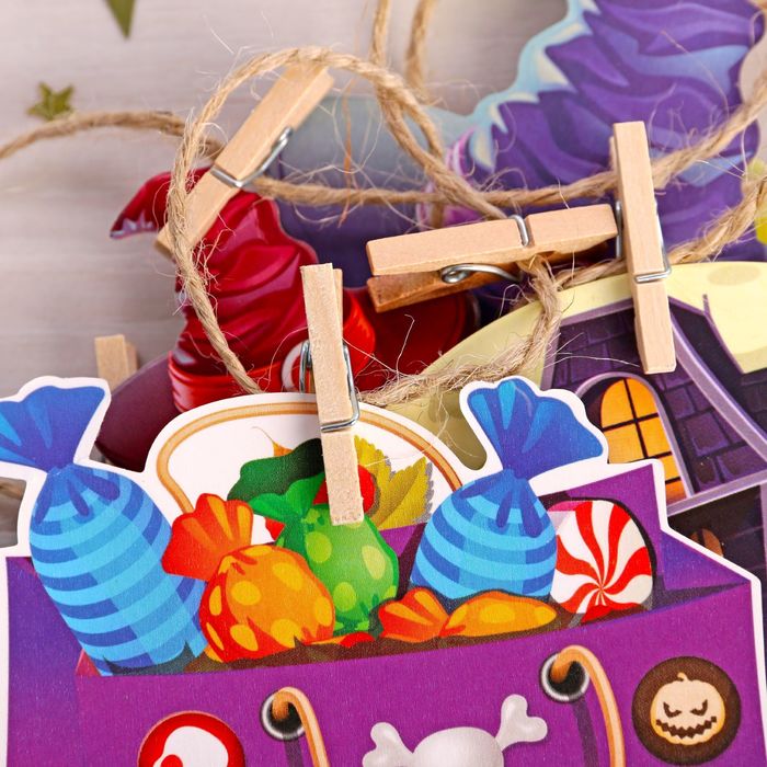 Гирлянда на прищепках "Хеллоуин"