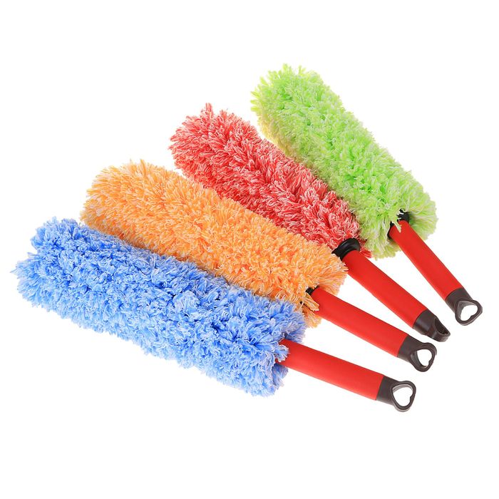 Щетка для удаления пыли, 57 см 250 гр, микрофибра, цвет МИКС