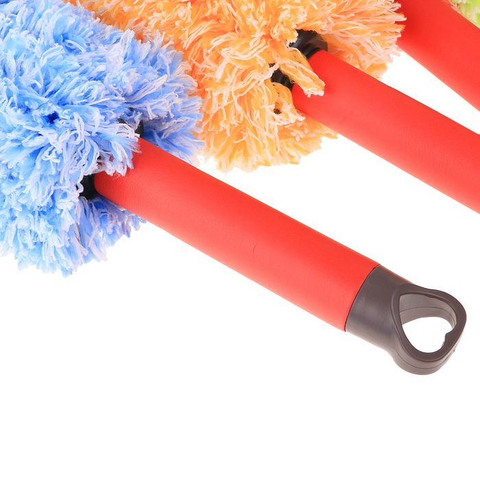 Щетка для удаления пыли, 57 см 250 гр, микрофибра, цвет МИКС