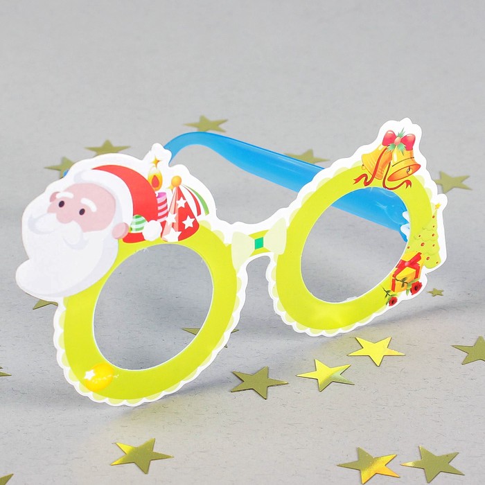 Карнавальные очки "Дед Мороз спешит на праздник"