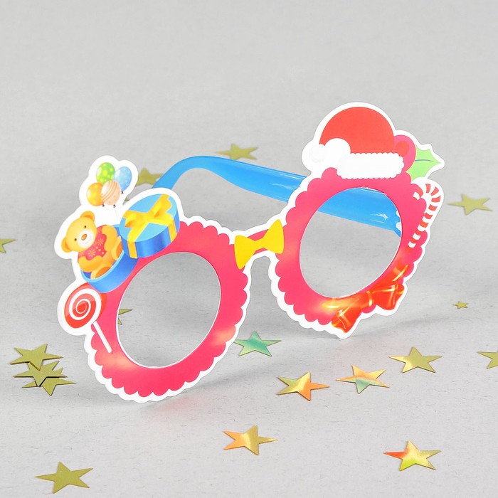 Карнавальные очки "Новогодние подарки",