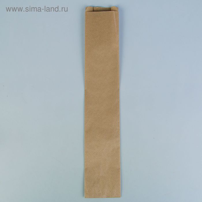 Пакет крафт бумажный фасовочный, V-образное дно 11 х 5 х 61 см