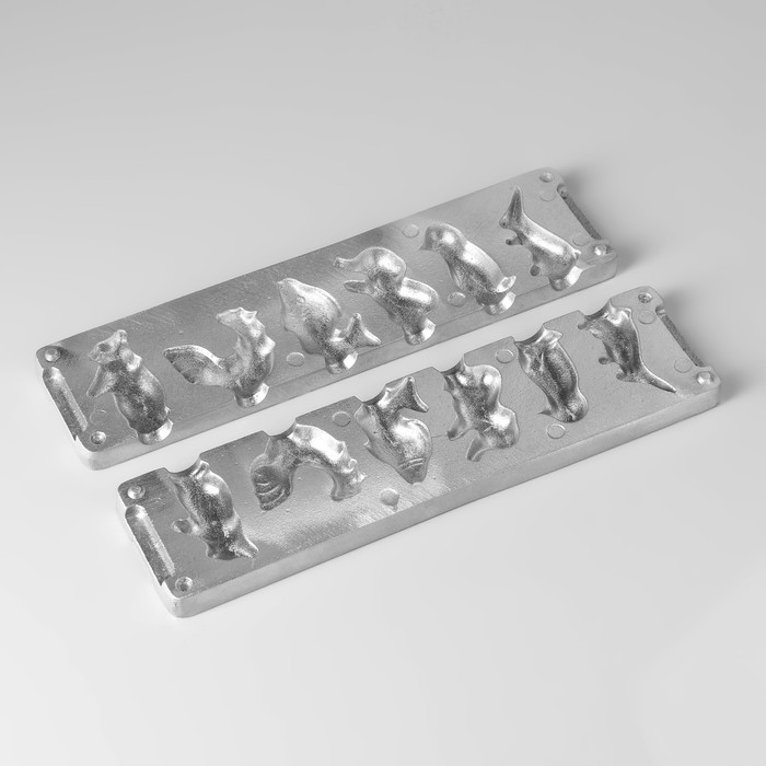 Форма для леденцов "Зверушки №1", 6 фигур