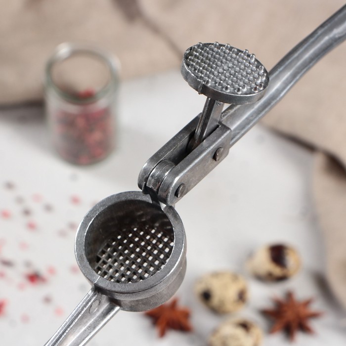 Чесночница алюминиевая, круглая большая