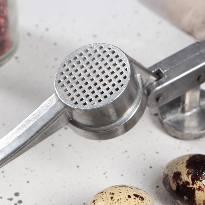 Чесночница алюминиевая, круглая большая