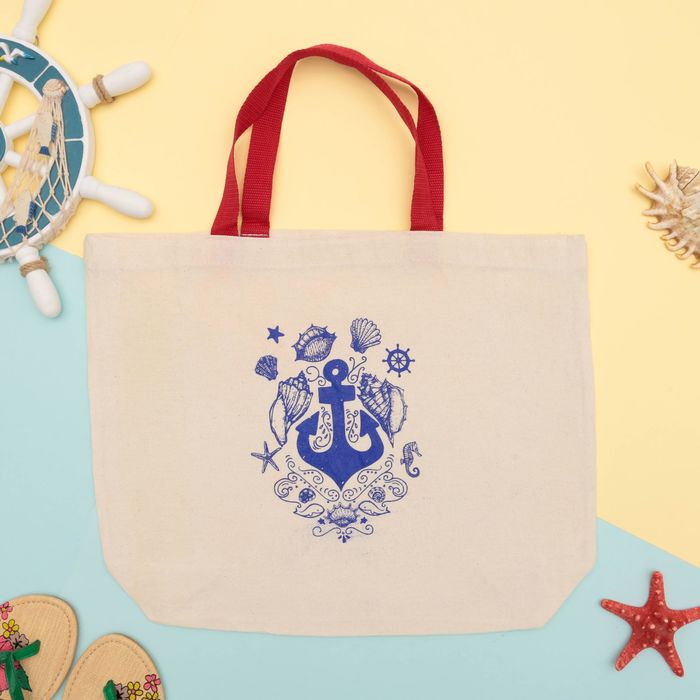 Сумка "Морская" 33х48 см, хлопок