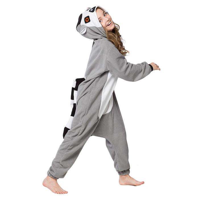 Комбинезон-кигуруми детский "Лемур", рост 116 см